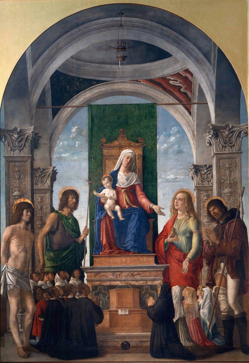 Szakrális beszélgetés alkotó: Giovanni Battista Cima da Conegliano