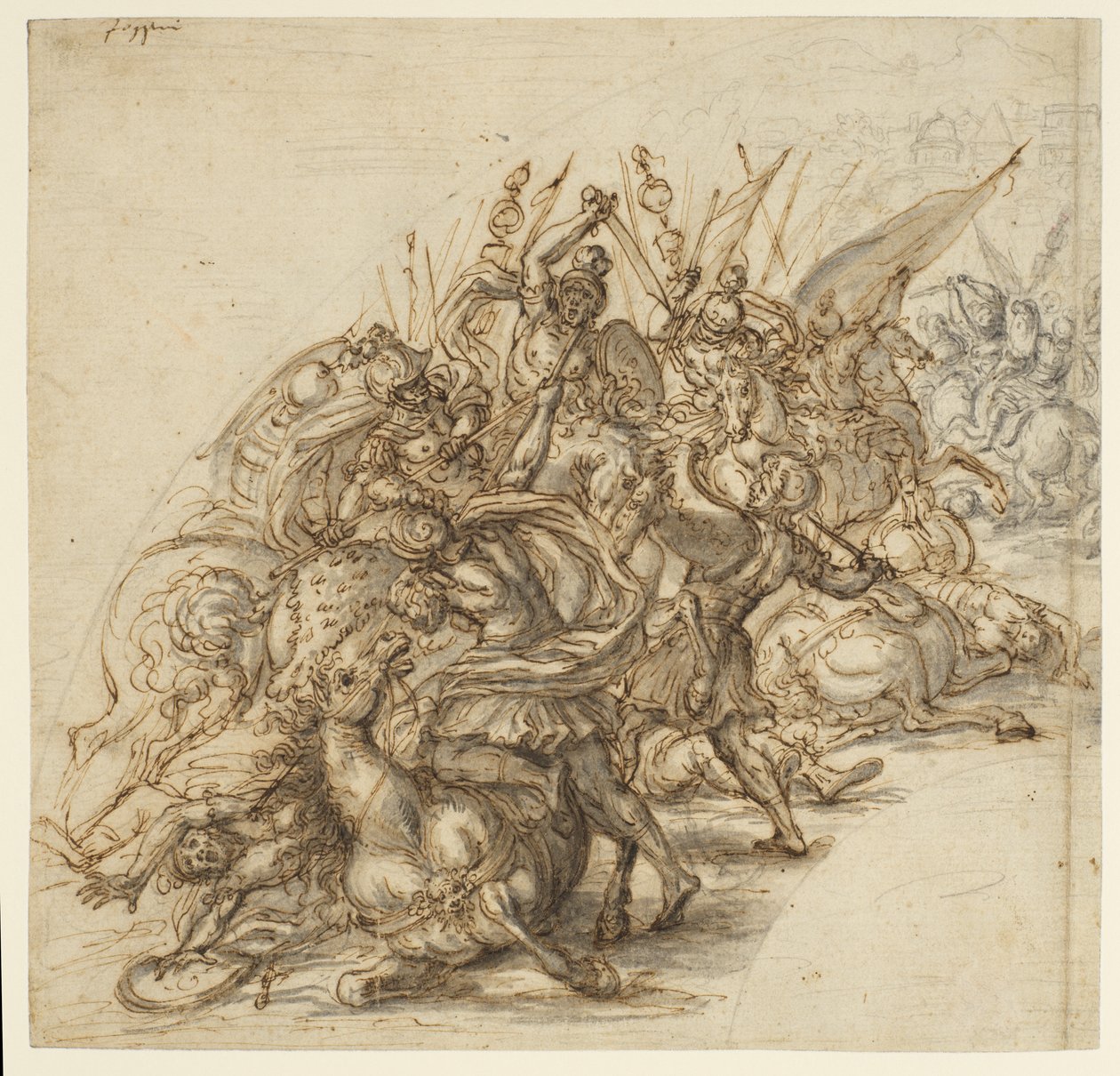 Csatajelenet, alkotó: Giovanni Battista Foggini