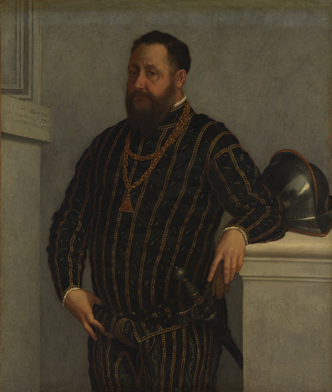Egy férfi portréja. alkotó: Giovanni Battista Moroni