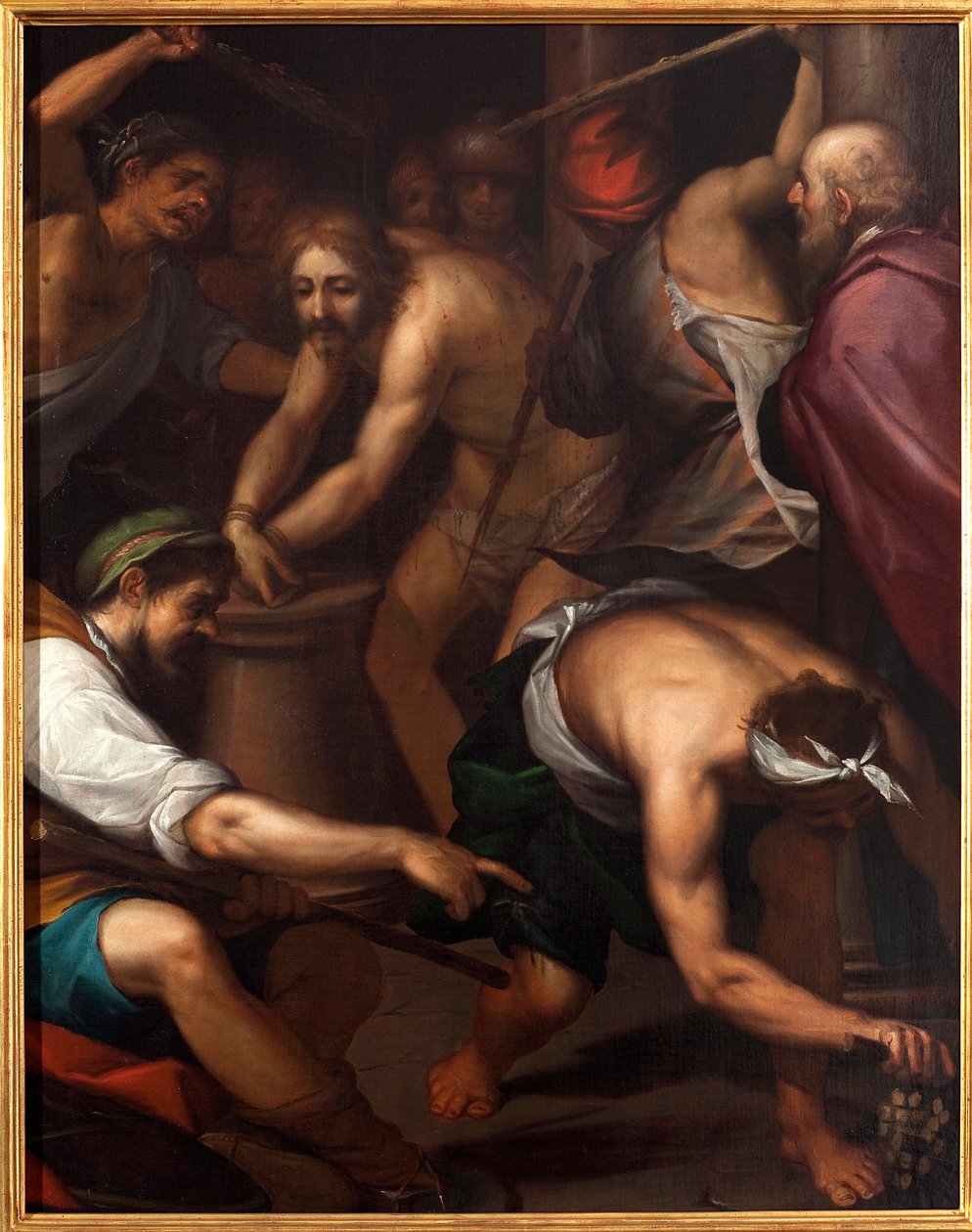 Krisztus megkorbácsolása alkotó: Giovanni Battista Paggi