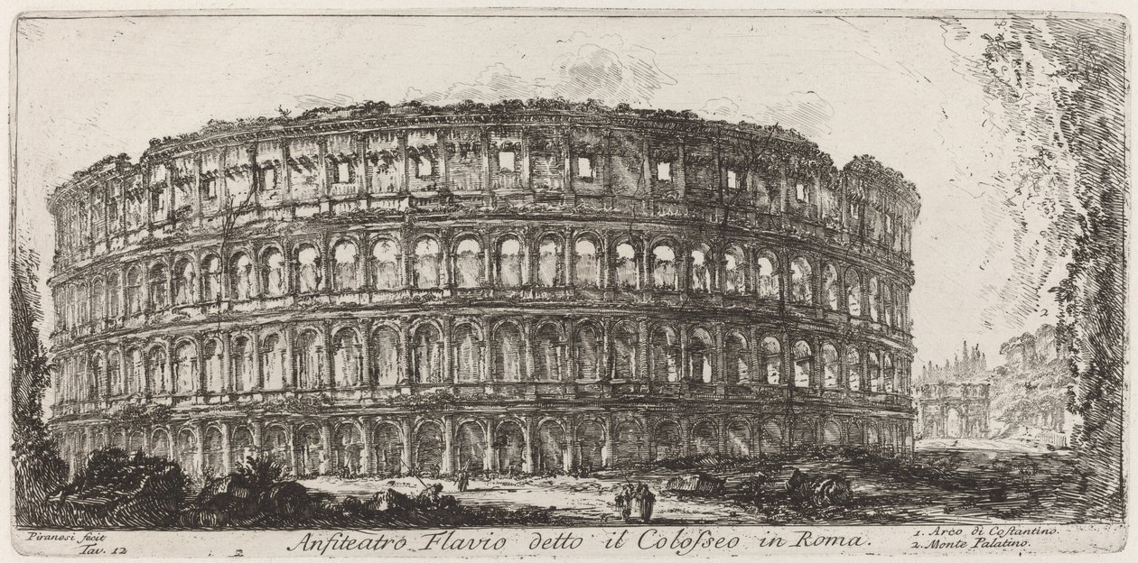 A Colosseum néven ismert Flavius-amfiteátrum alkotó: Giovanni Battista Piranesi