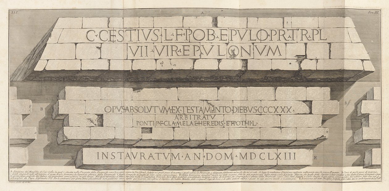 Antichit? romane (Római régiségek), vol. III alkotó: Giovanni Battista Piranesi