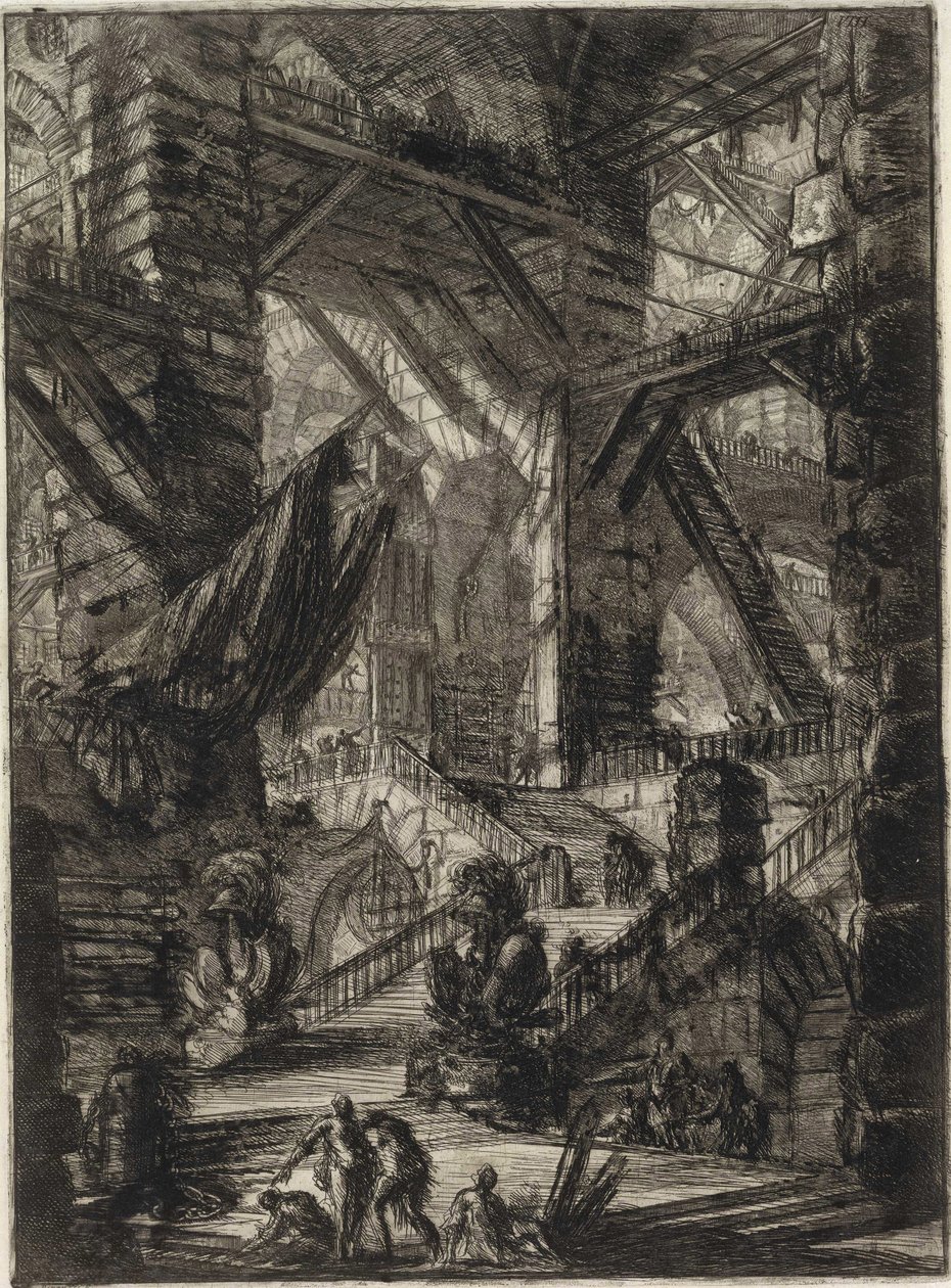 A képzeletbeli börtönök sorozatból alkotó: Giovanni Battista Piranesi
