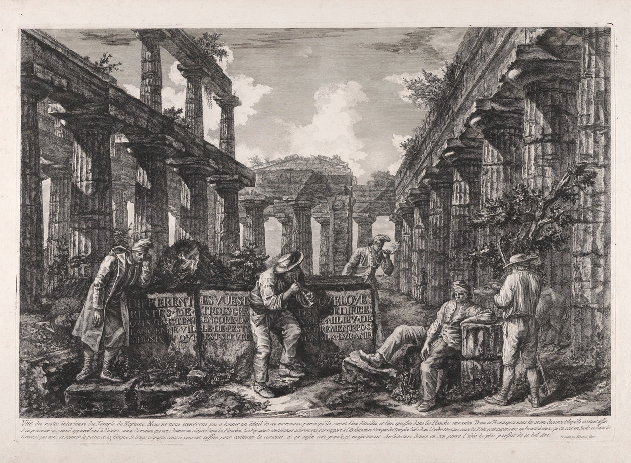 Elülső rész, a különböző nézetekből alkotó: Giovanni Battista Piranesi