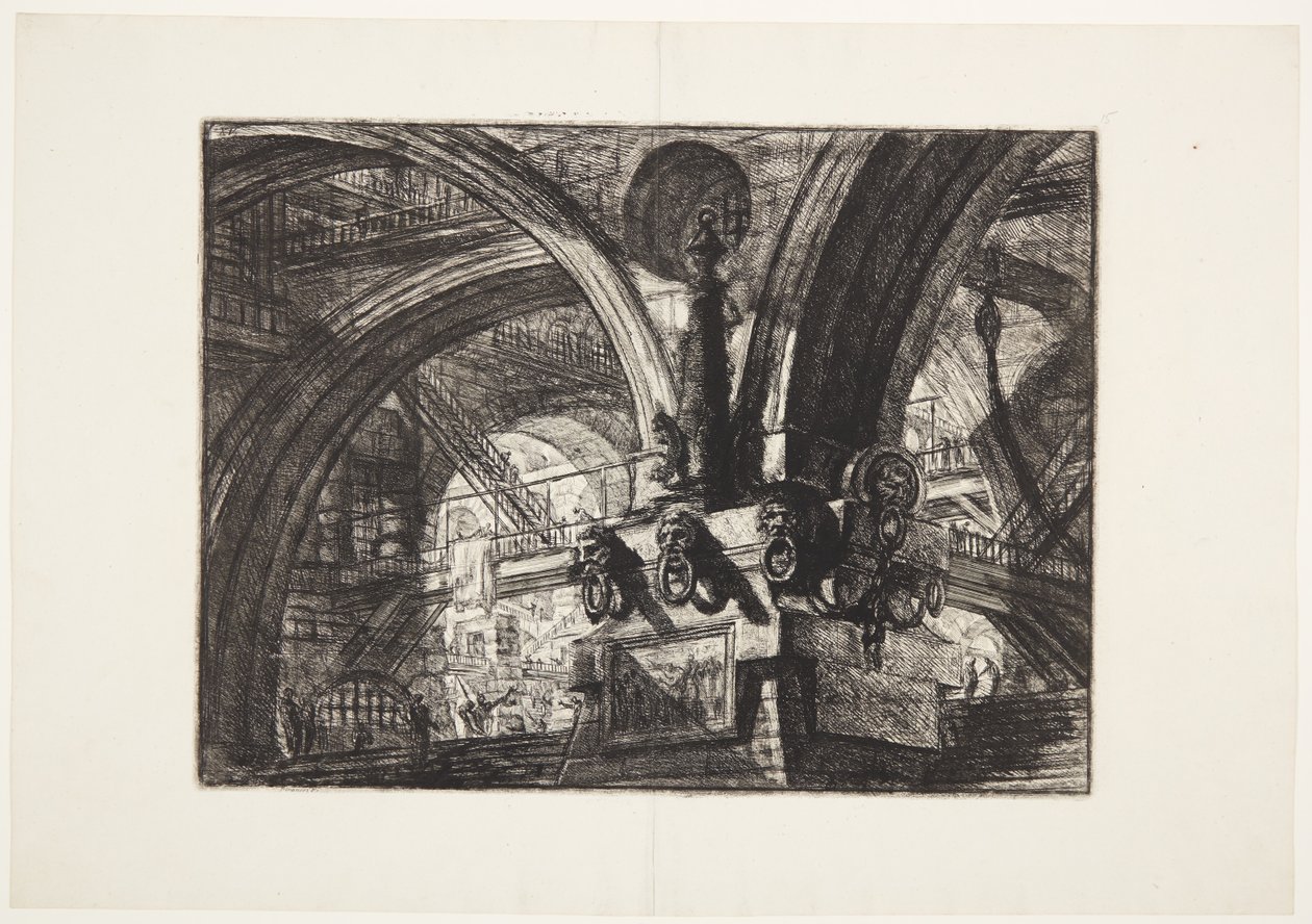 A móló lámpával alkotó: Giovanni Battista Piranesi