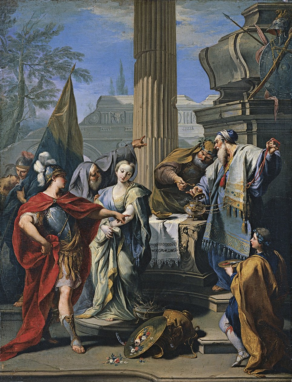 Polyxena feláldozása alkotó: Giovanni Battista Pittoni