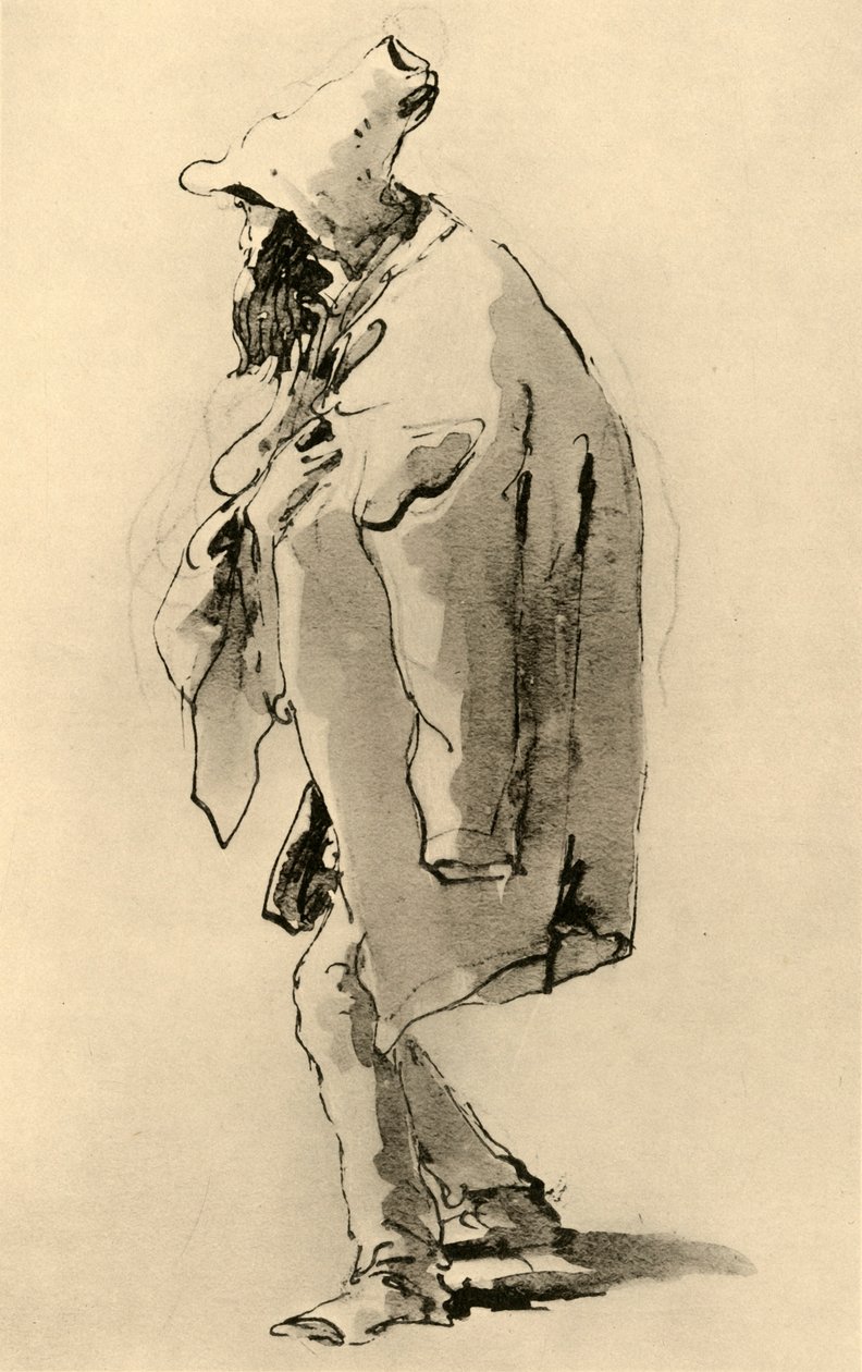 Szakállas férfi, 18. század közepe, 1928 alkotó: Giovanni Battista Tiepolo