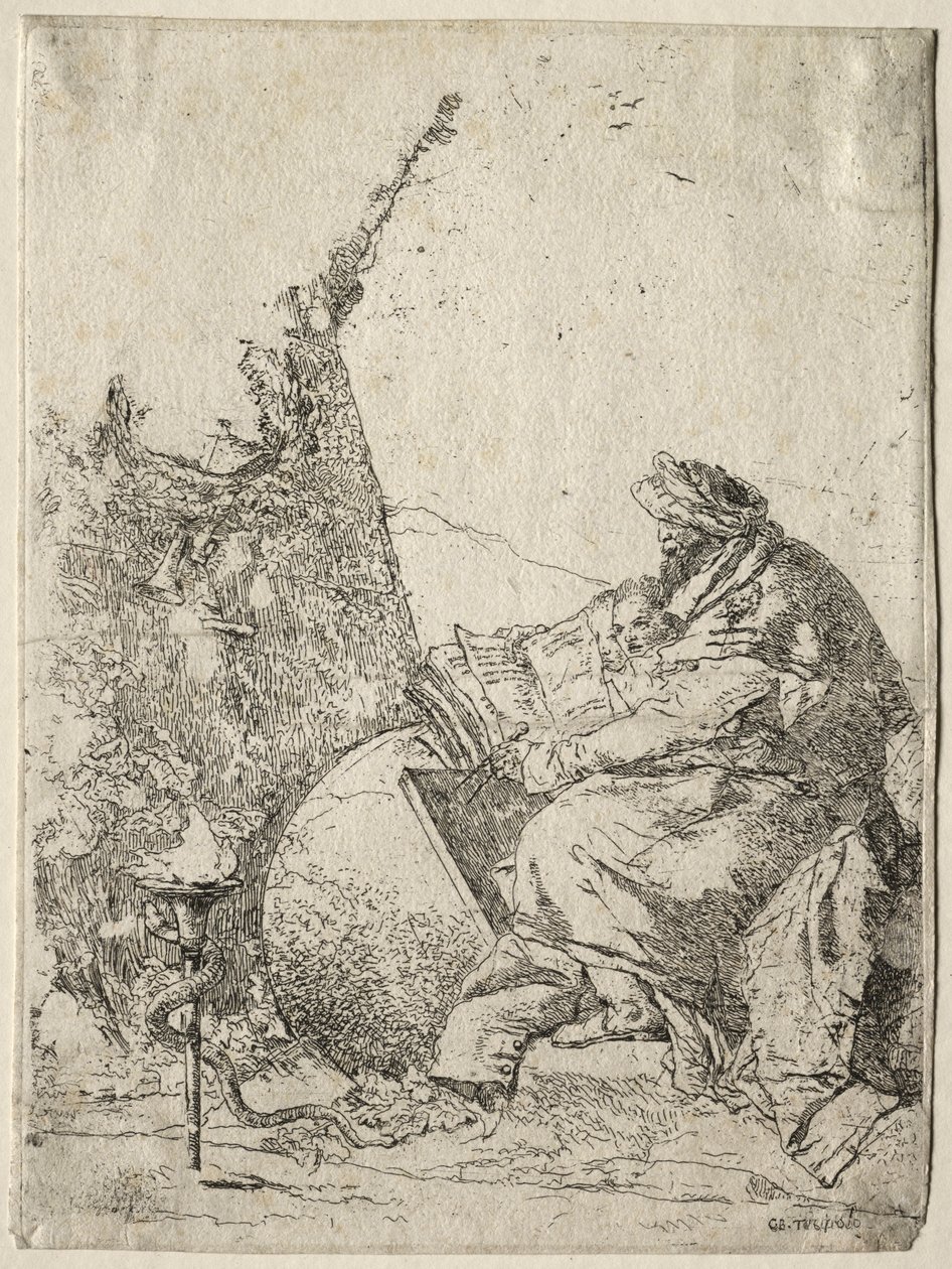 Fantáziák: A filozófus. alkotó: Giovanni Battista Tiepolo