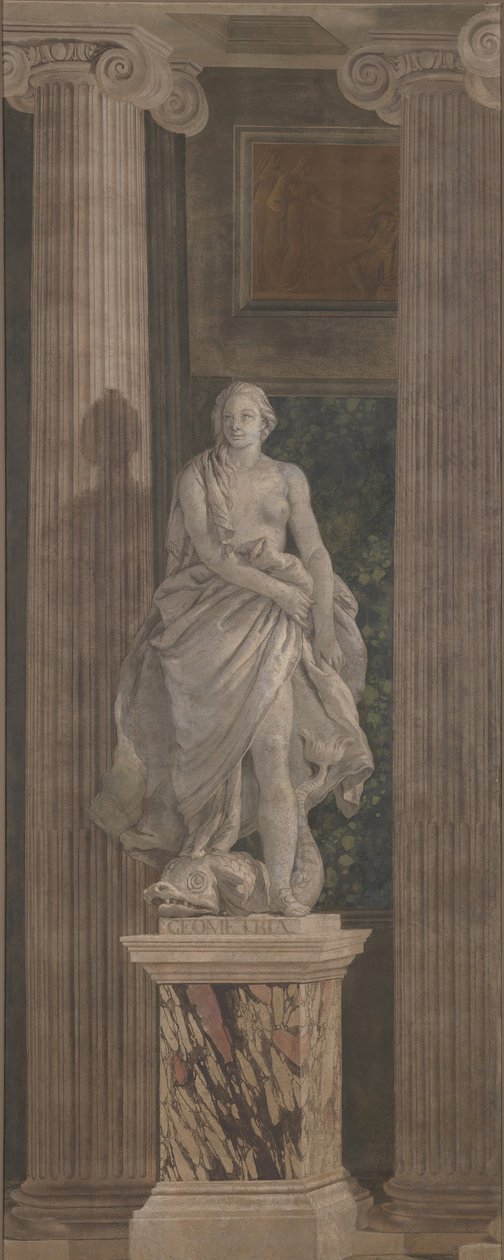 Geometria, 1760. alkotó: Giovanni Battista Tiepolo