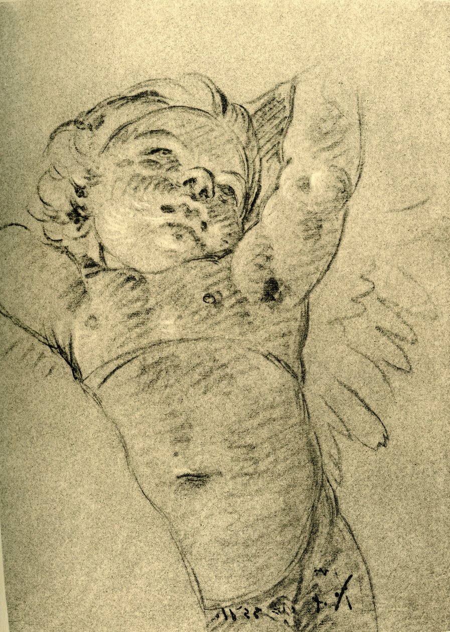 Lebegő Ámor, 18. század közepe, 1928 alkotó: Giovanni Battista Tiepolo