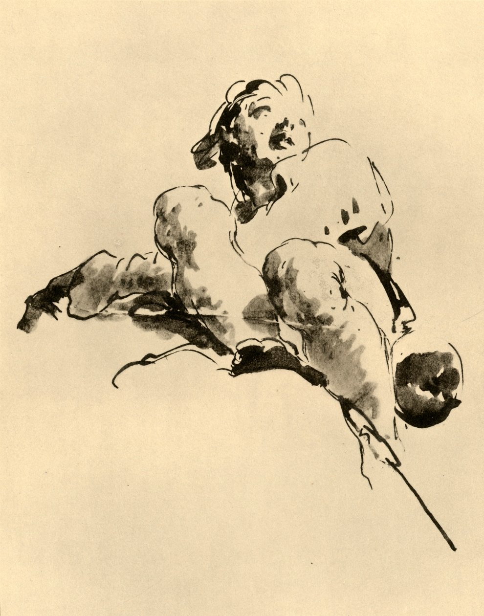 Guggoló fiatalok, 18. század közepe, 1928 alkotó: Giovanni Battista Tiepolo