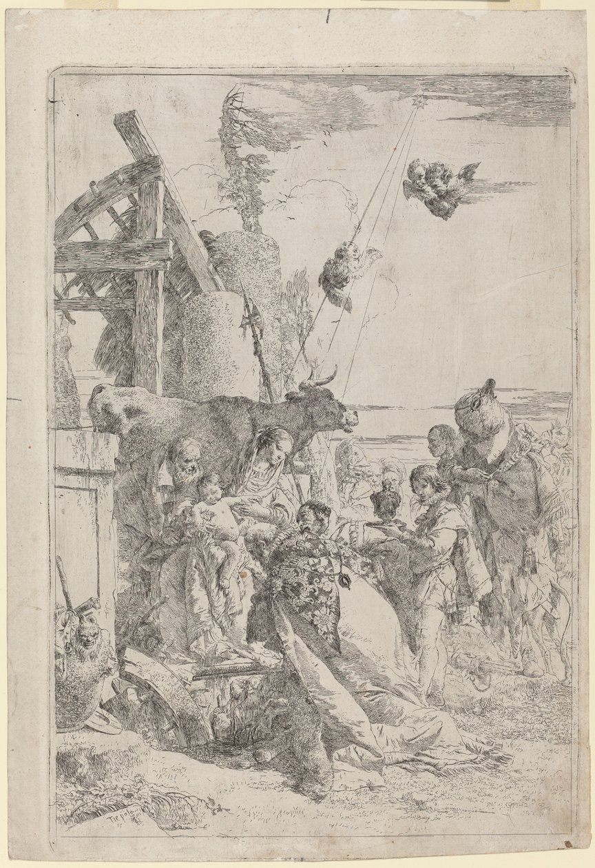 A mágusok imádása alkotó: Giovanni Battista Tiepolo