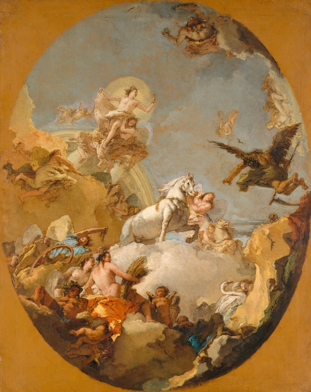 Aurora szekere, 1761-9 alkotó: Giovanni Battista Tiepolo