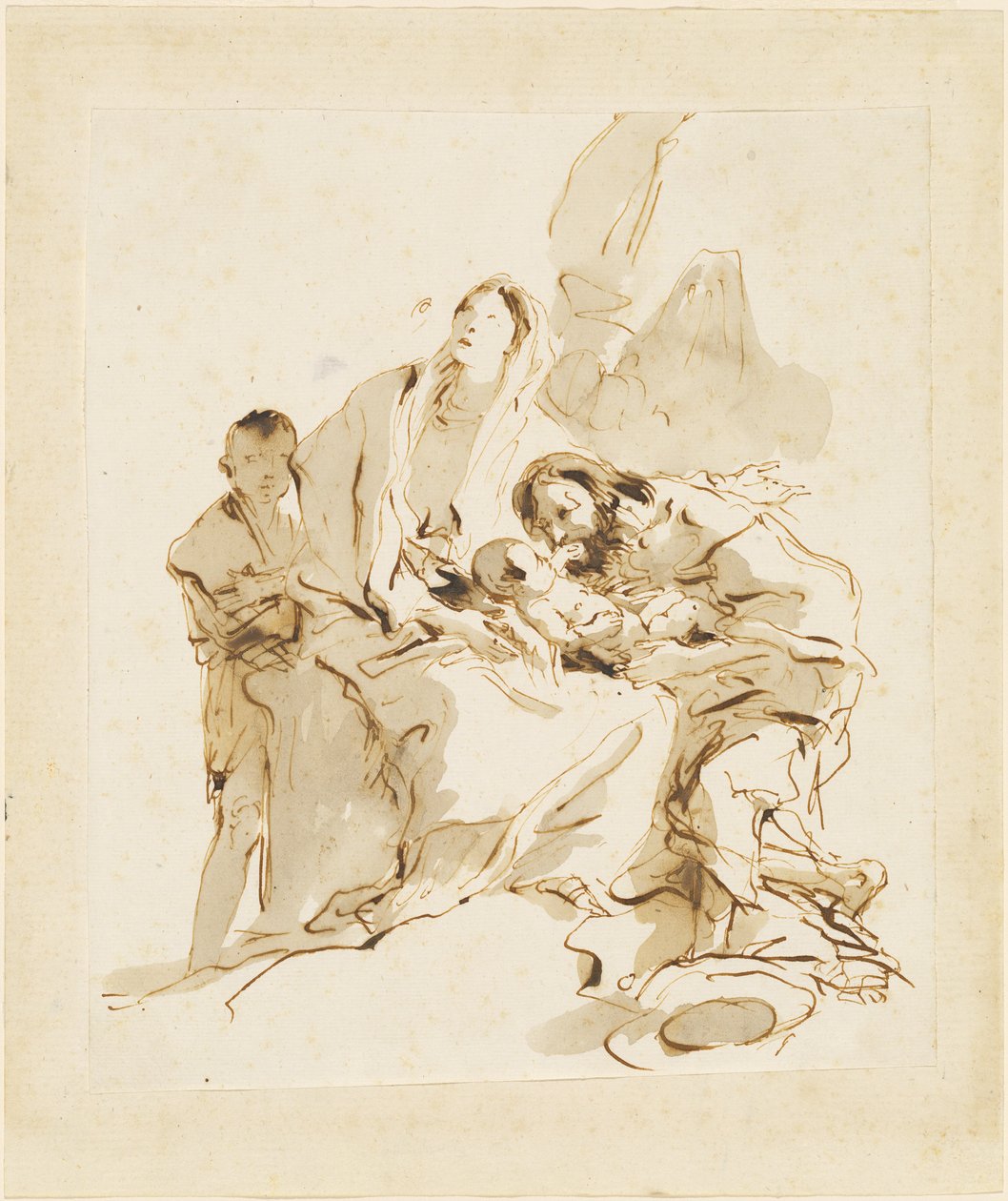 A Szent Család alkotó: Giovanni Battista Tiepolo