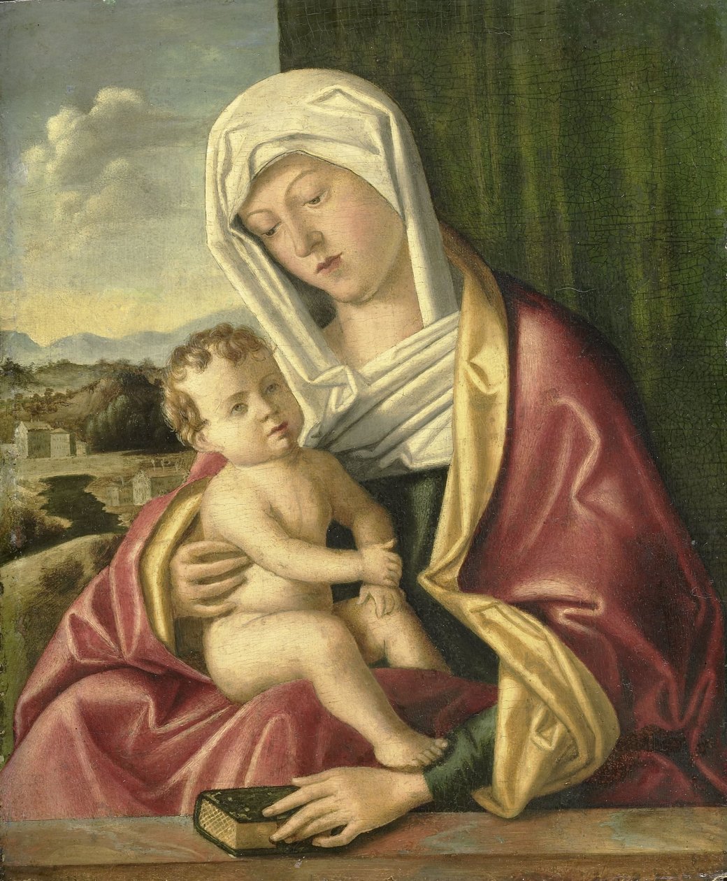 Madonna és gyermeke alkotó: Giovanni Bellini (school of)