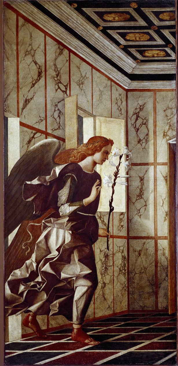 Angyali üdvözlet (tempera a panelen alkotó: Giovanni Bellini