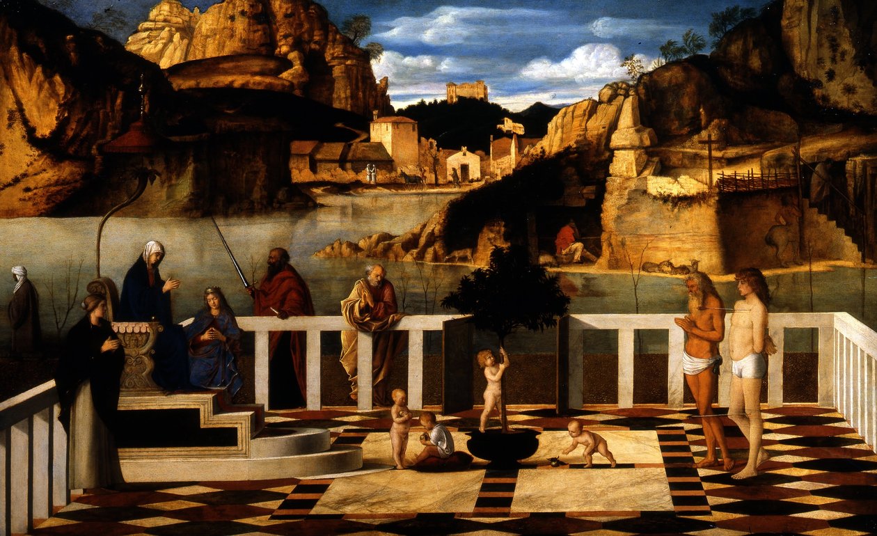 Olasz: Szent allegória alkotó: Giovanni Bellini