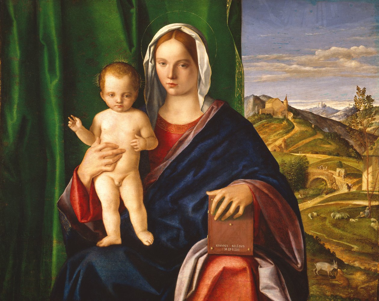 Madonna és gyermeke, 1509 (olaj, panel) alkotó: Giovanni Bellini