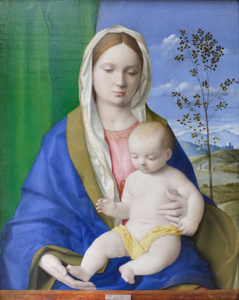 Madonna és gyermeke, 1500 körül (olaj, tábla) alkotó: Giovanni Bellini