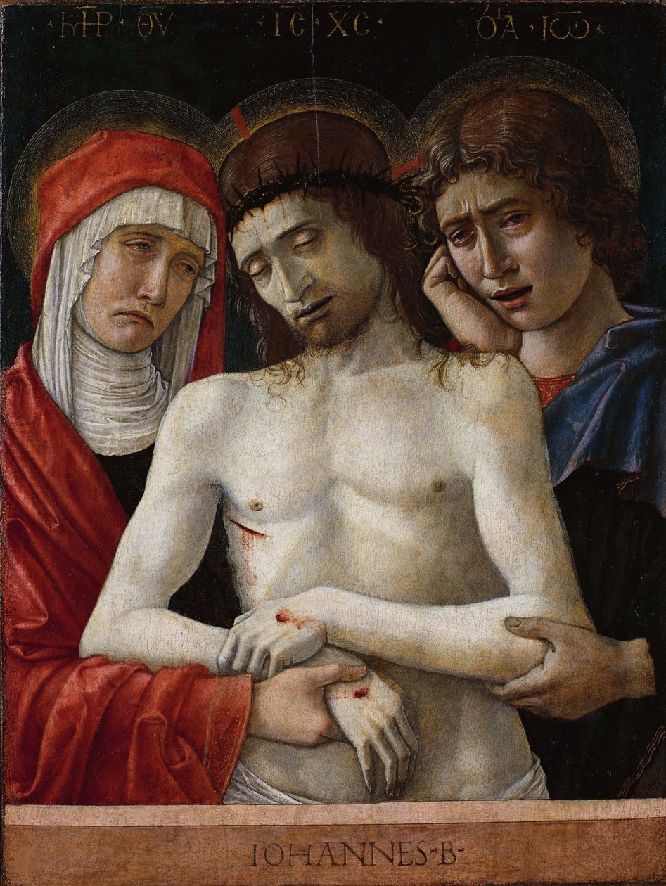 Pietà, 1455 körül. alkotó: Giovanni Bellini