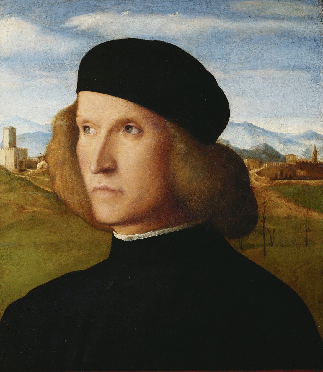 Egy fiatalember portréja alkotó: Giovanni Bellini