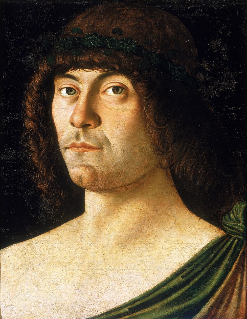 Egy azonosítatlan férfi portréja alkotó: Giovanni Bellini
