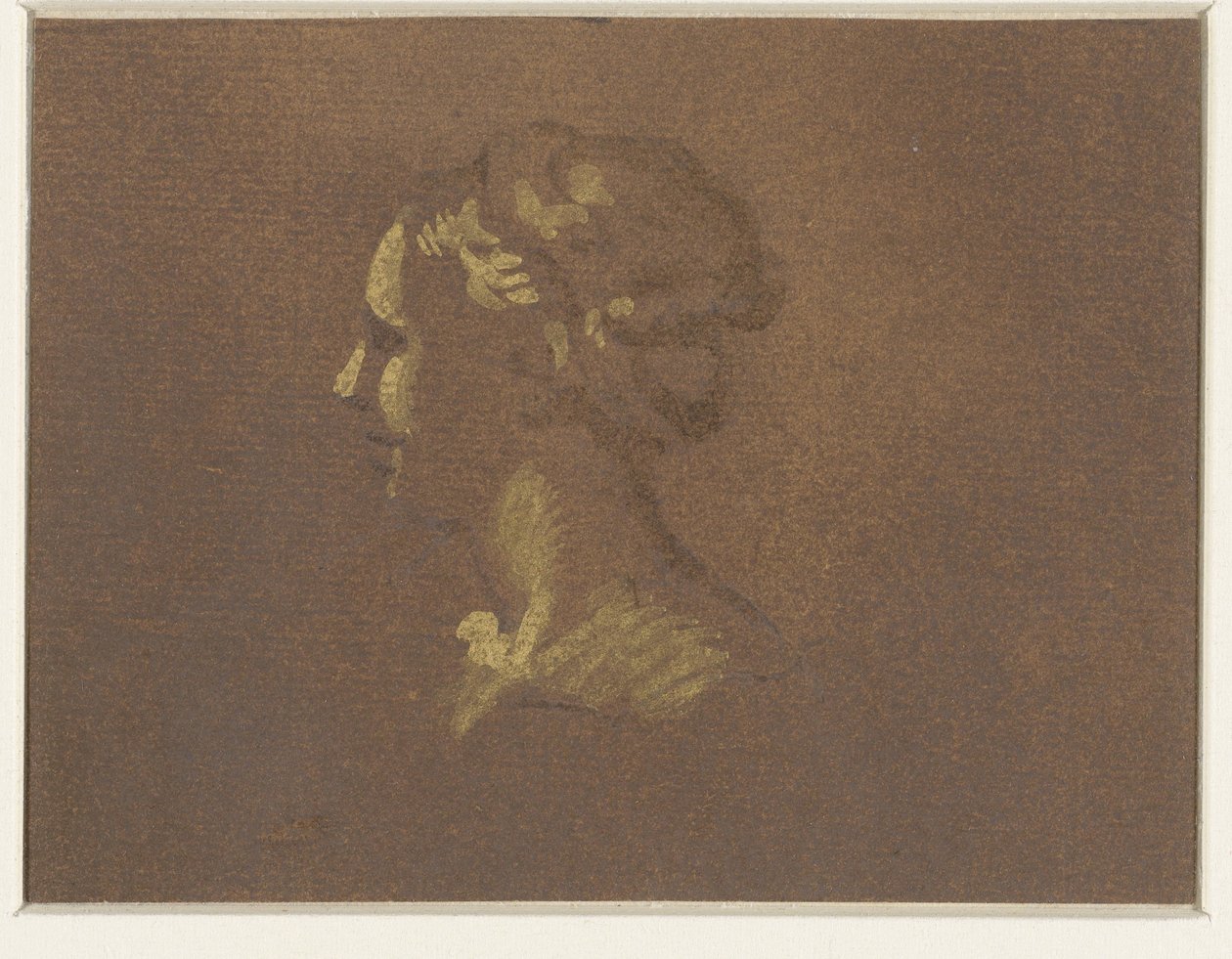 lány fejét alkotó: Giovanni Benedetto Castiglione