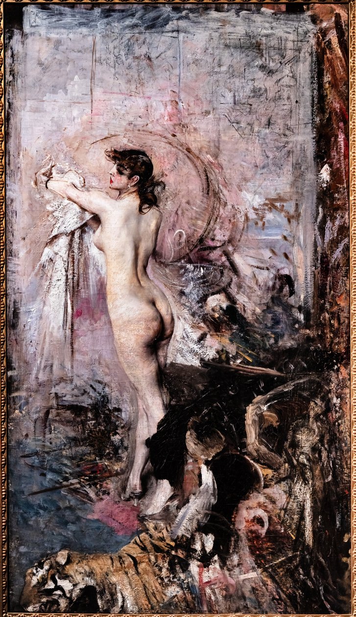 A fürdő után alkotó: Giovanni Boldini