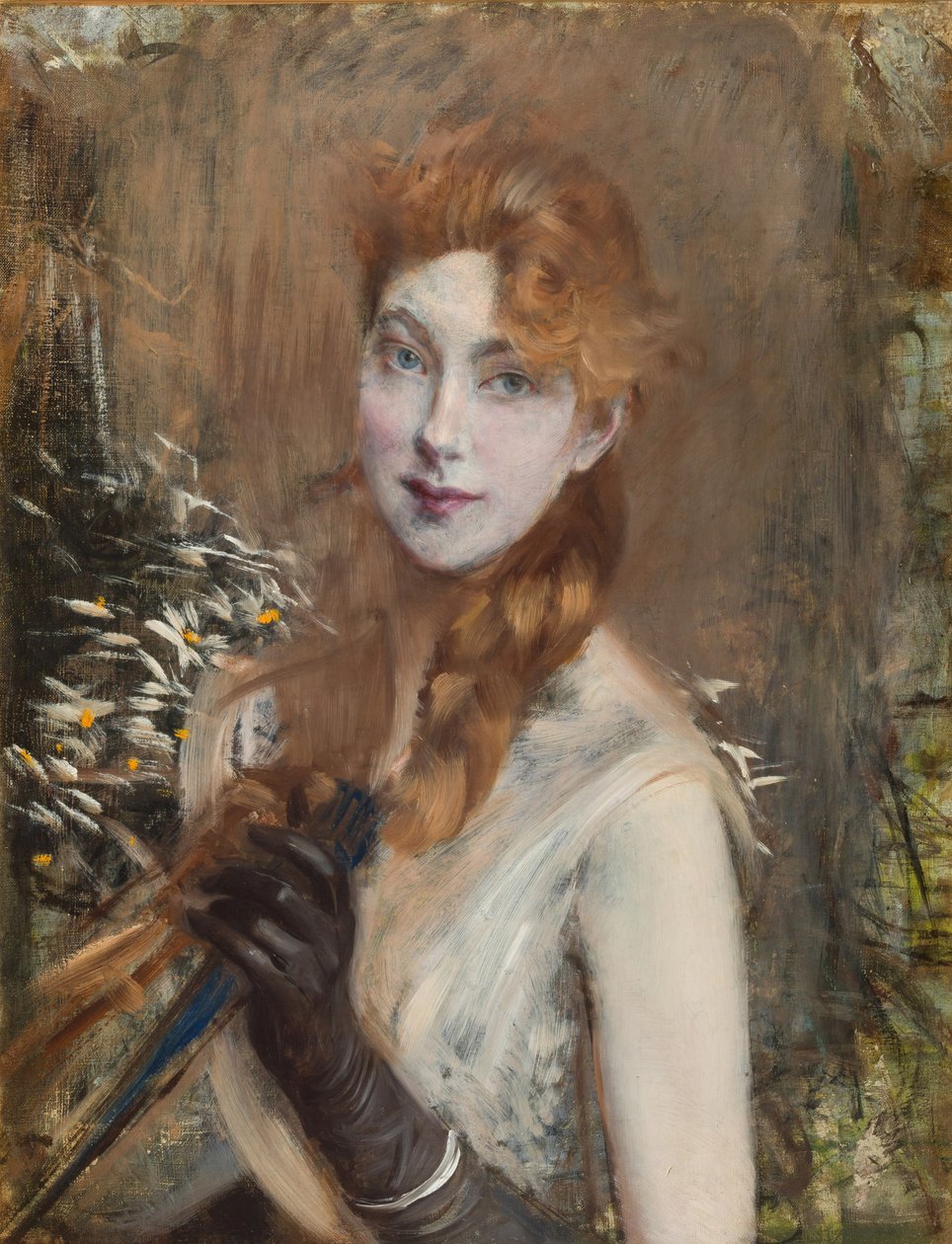 A szőke fonat, 1891 körül. alkotó: Giovanni Boldini