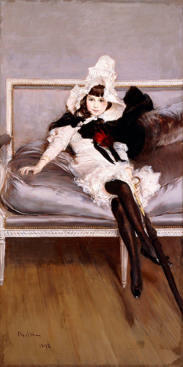 Giovinetta Errazuriz portréja, 1892 alkotó: Giovanni Boldini
