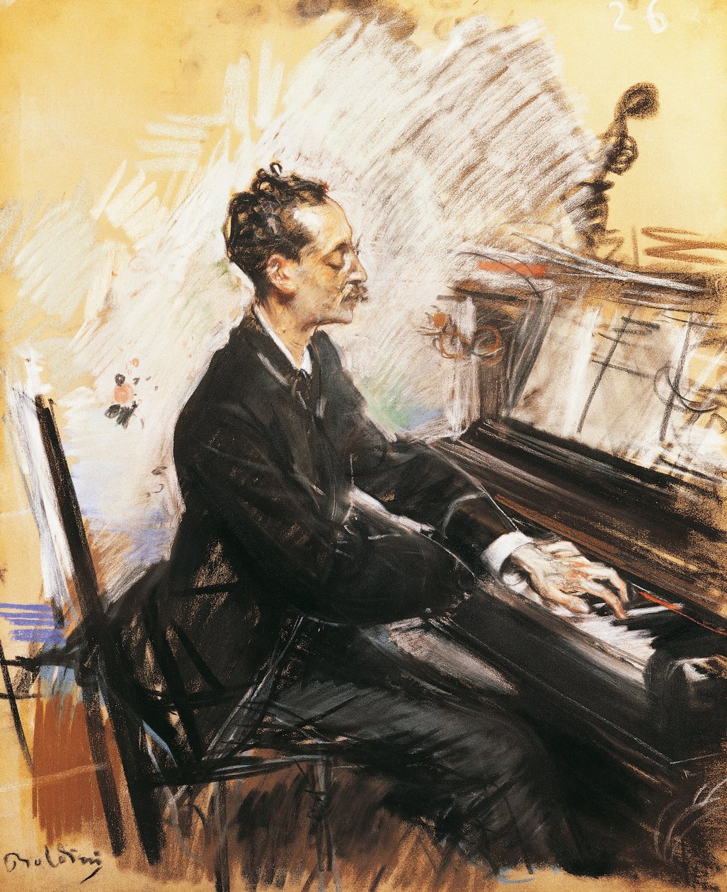 Rey Colaco zongorista, Giovanni Boldini alkotó: Giovanni Boldini