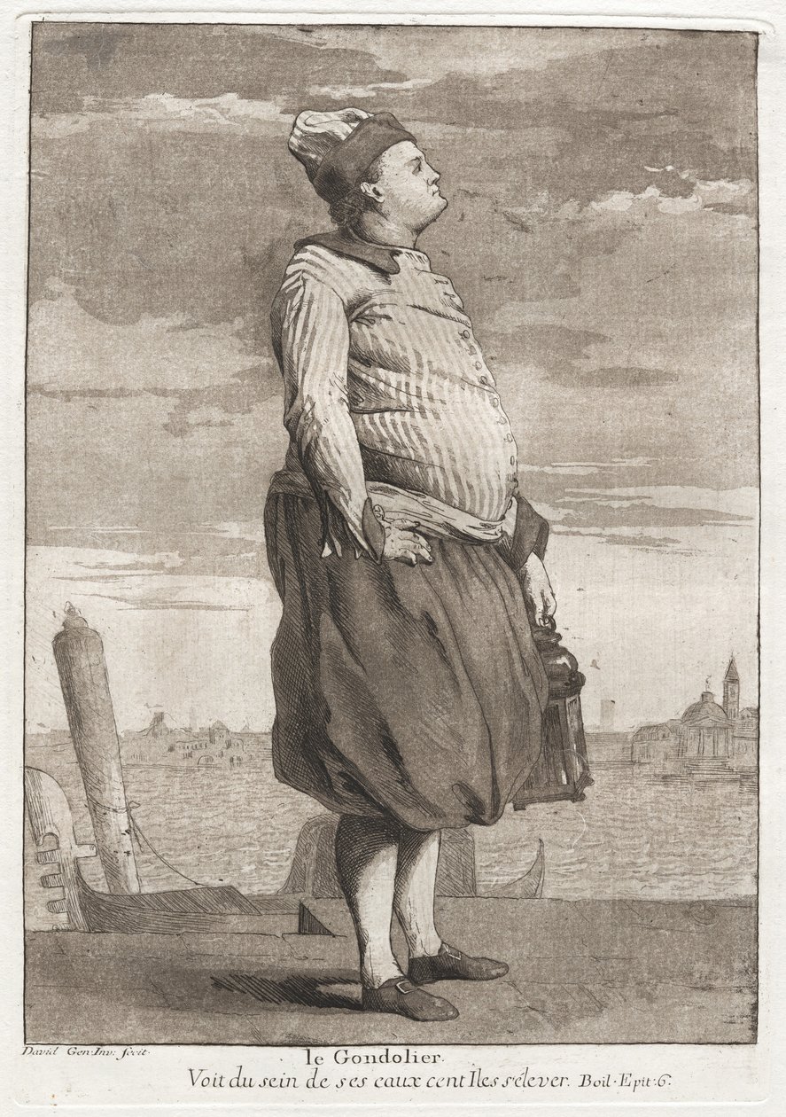 Le Gondolier (The Gondolier) alkotó: Giovanni David