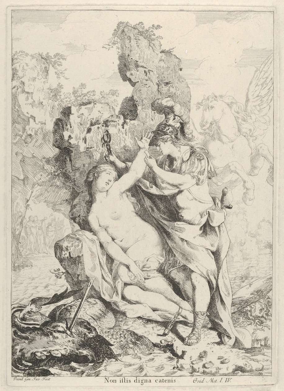 Perseus megmenti Andromédát, 1775. alkotó: Giovanni David