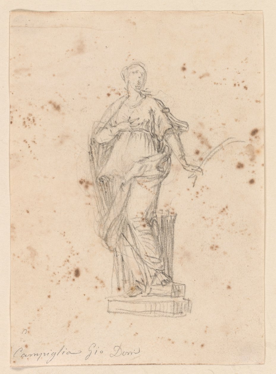 Egy női szent szobra alkotó: Giovanni Domenico Campiglia