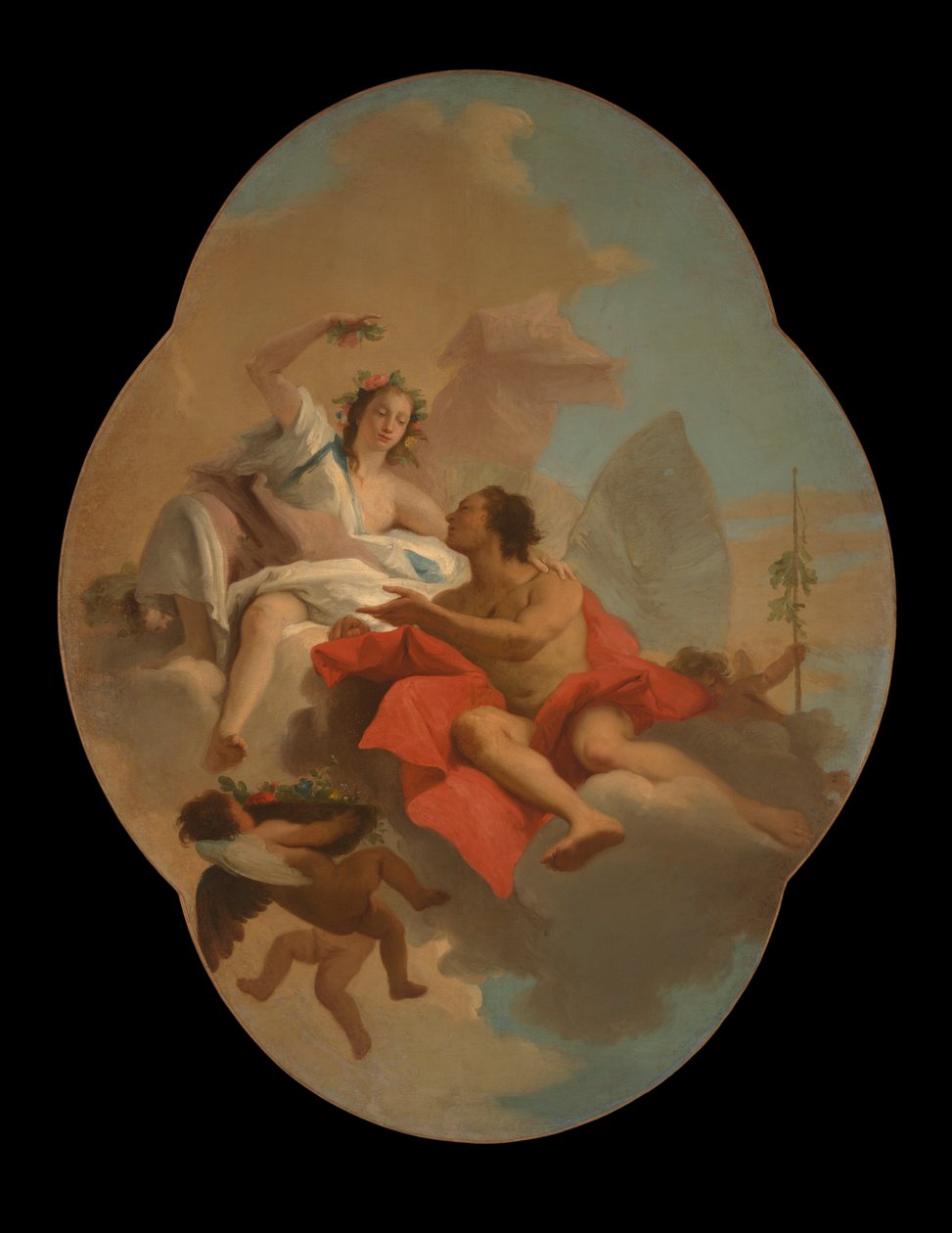 Flóra és Zephyr alkotó: Giovanni Domenico Tiepolo