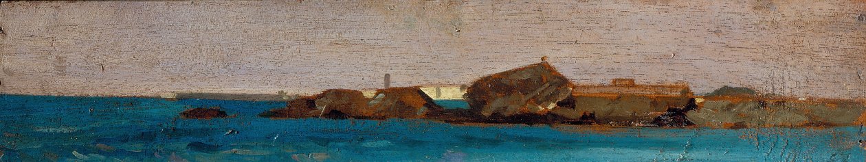 Kék tenger, 1865 körül (olaj, tábla) alkotó: Giovanni Fattori