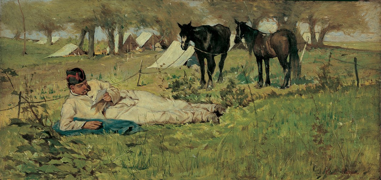 Levél a mezőre alkotó: Giovanni Fattori