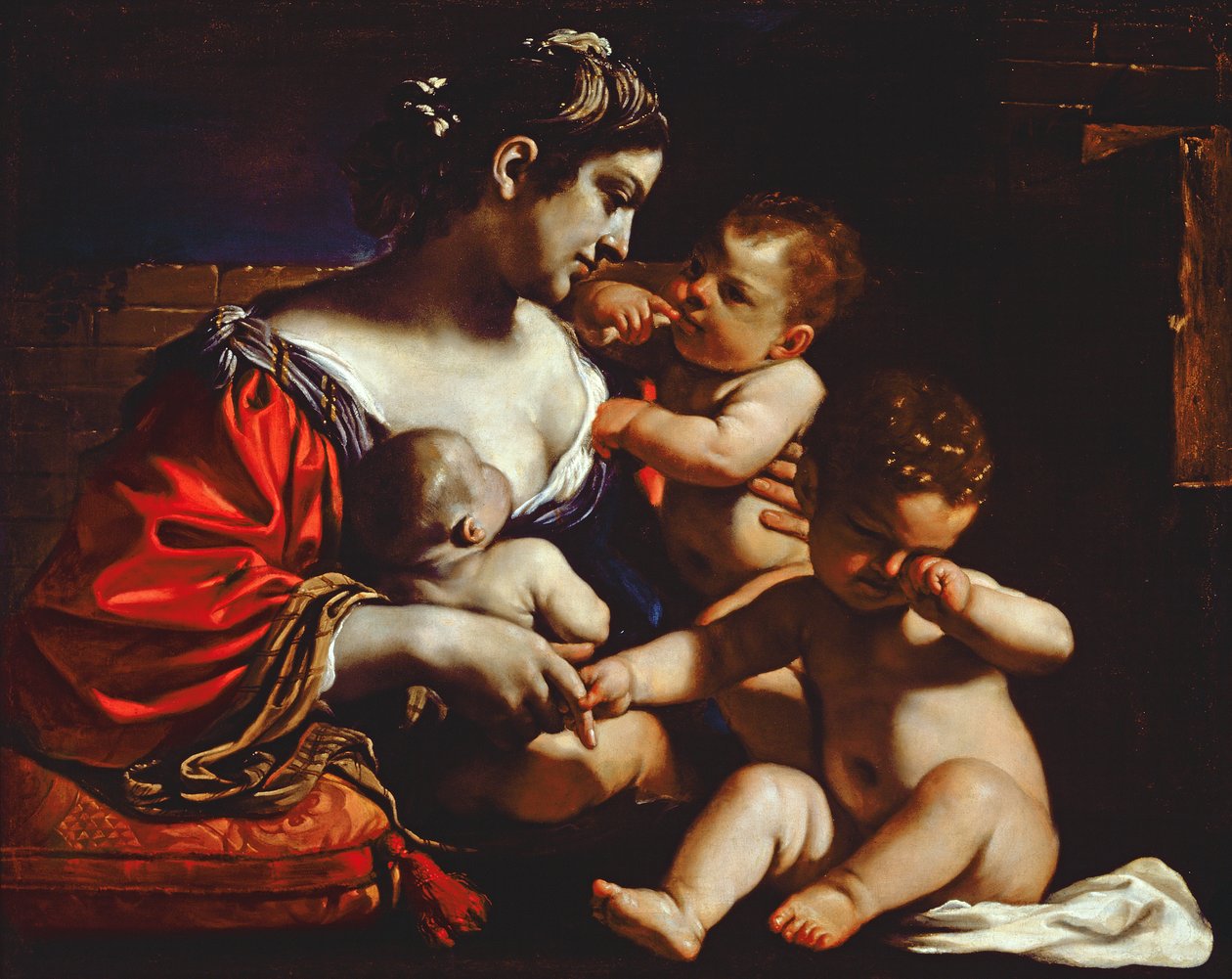Keresztény Szeretetszolgálat, 1625-26 körül alkotó: Giovanni Francesco Barbieri