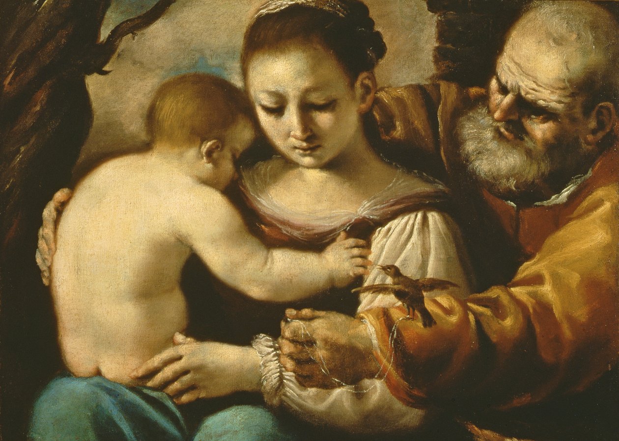 Szent Család alkotó: Giovanni Francesco Barbieri