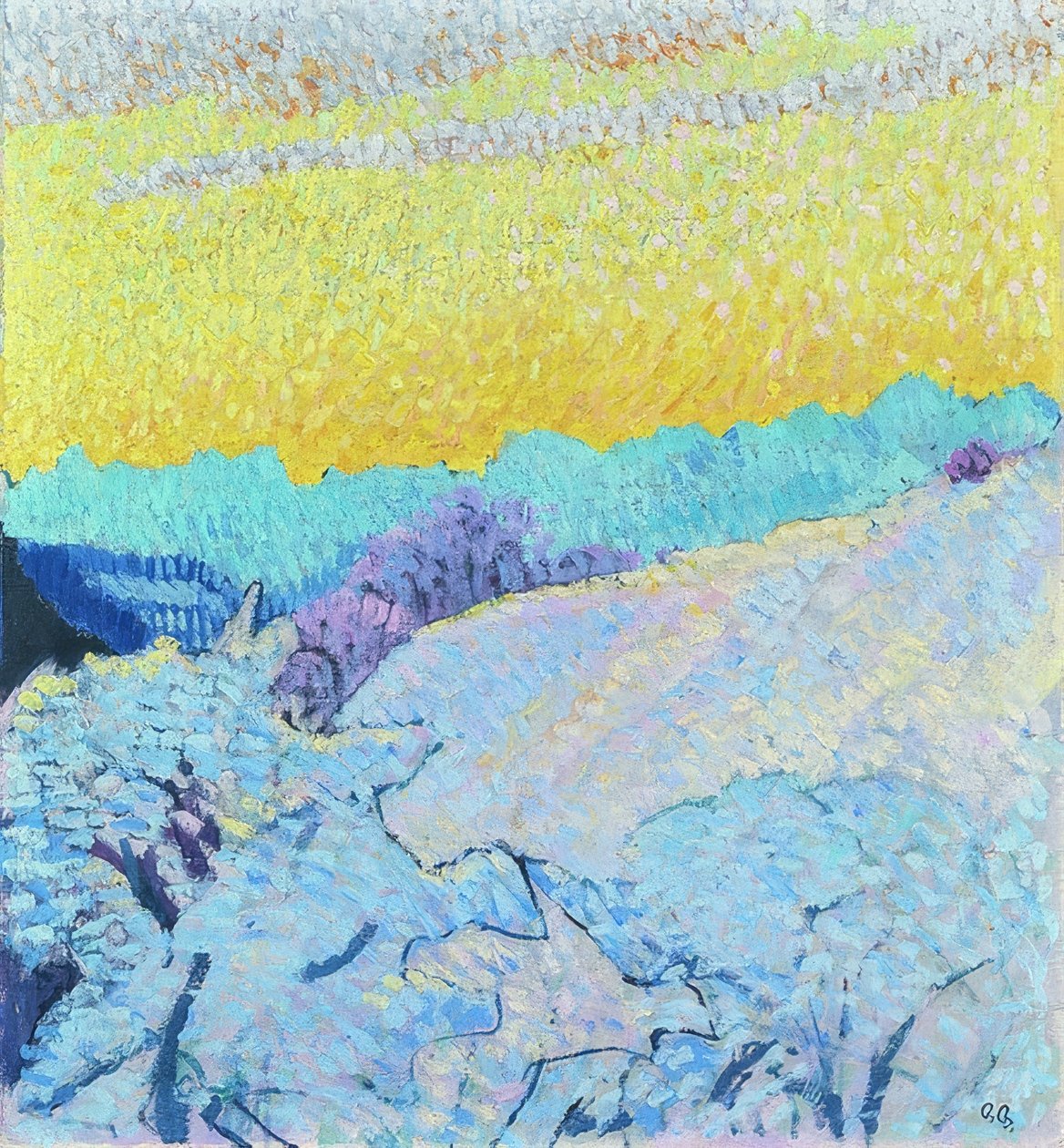 Winterabend. 1905-06 alkotó: Giovanni Giacometti