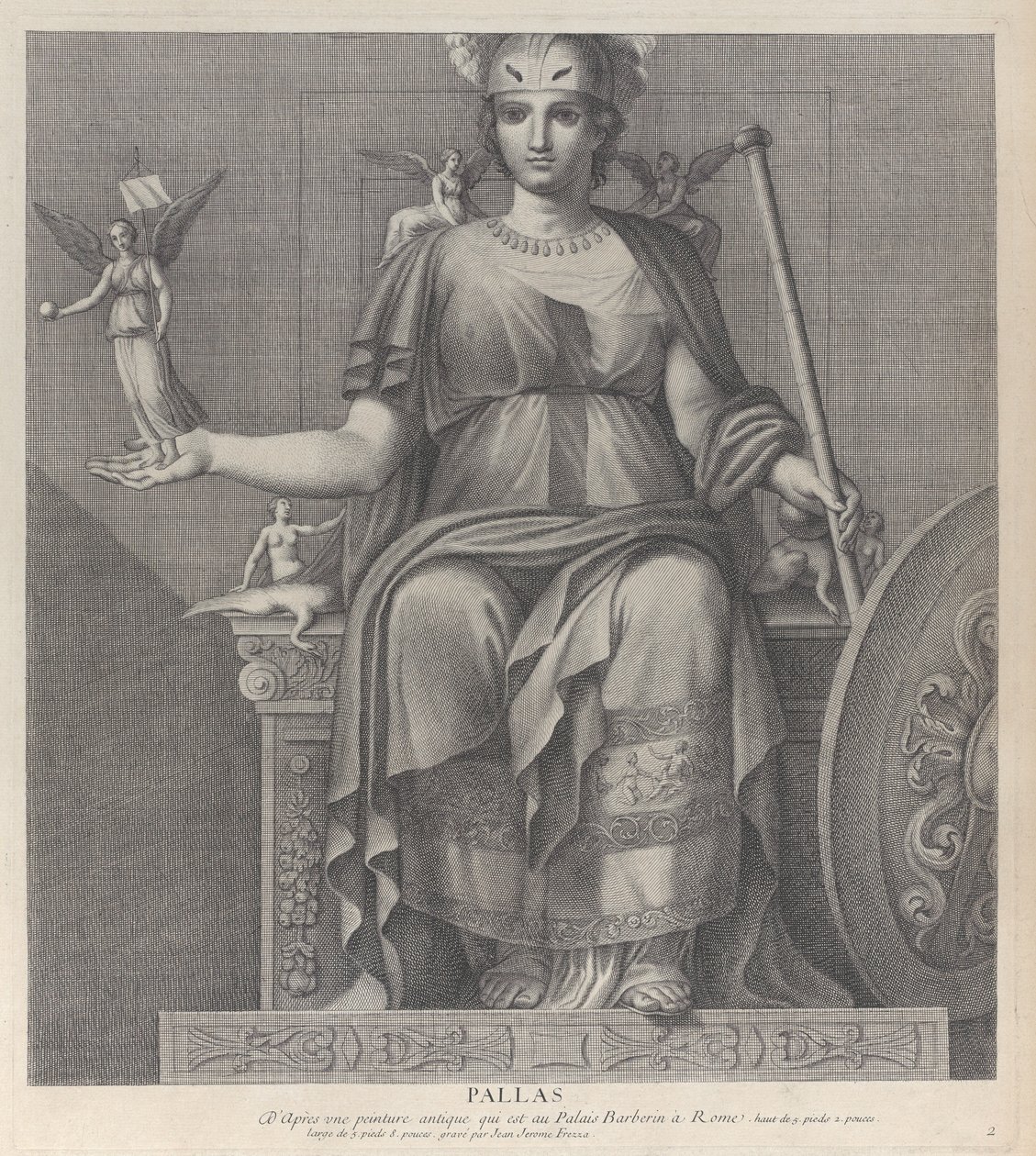 Pallas, 1680-1741. alkotó: Giovanni Girolamo Frezza