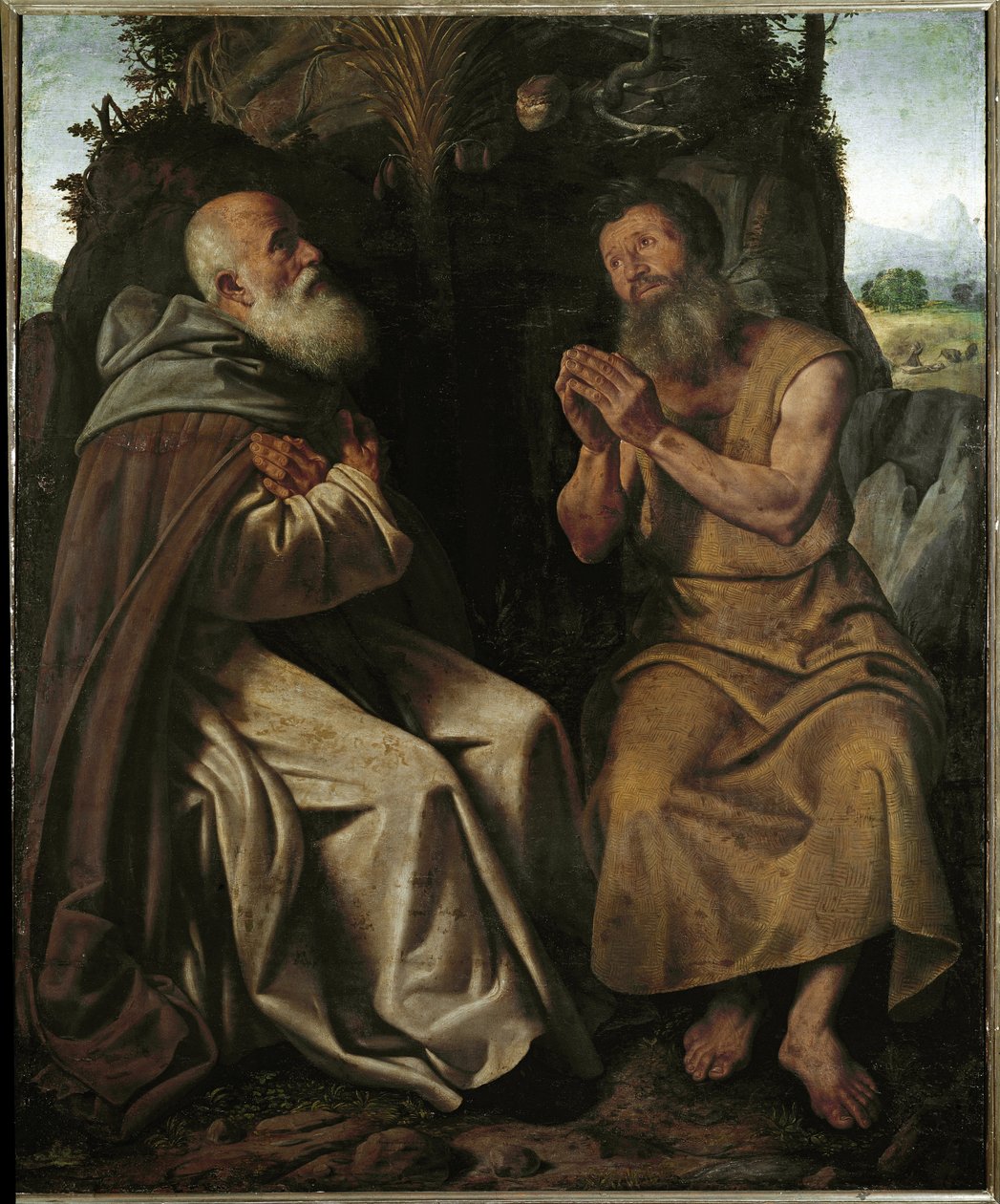 Szent Antal apát alkotó: Giovanni Girolamo Savoldo