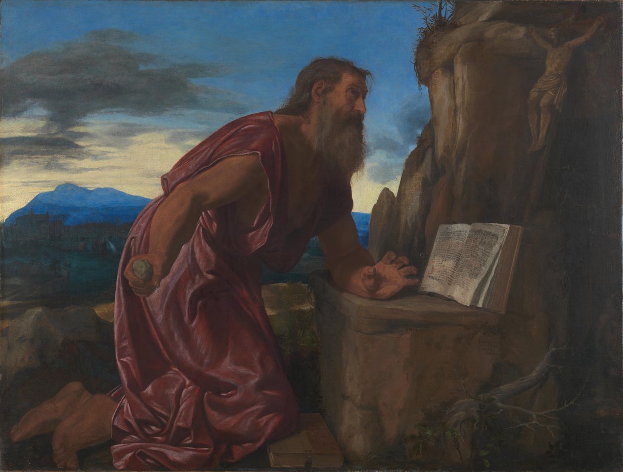 Szent Jeromos, Kr. e. 1527-1530 alkotó: Giovanni Girolamo Savoldo