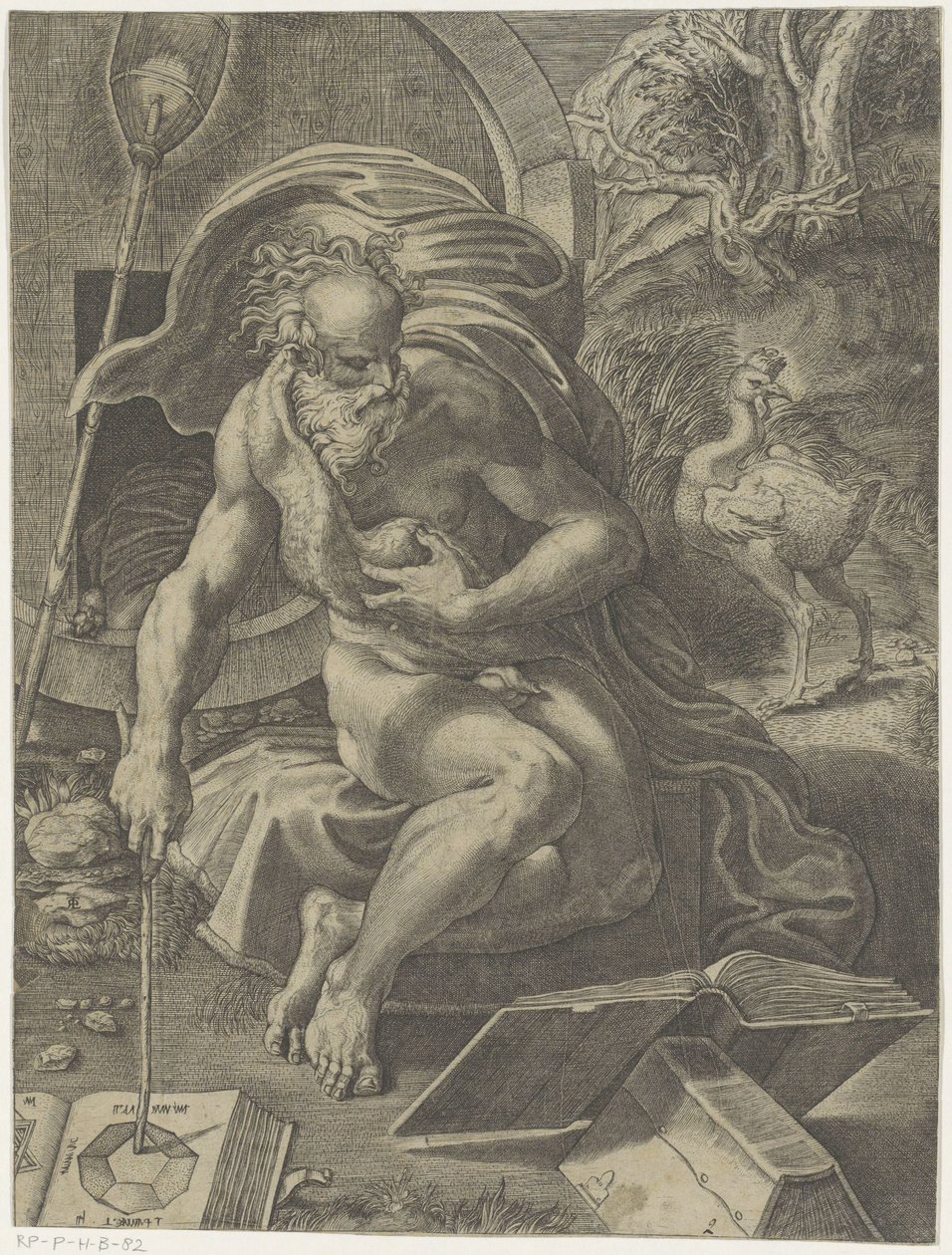 Diogenes alkotó: Giovanni Jacopo Caraglio (attributed to)