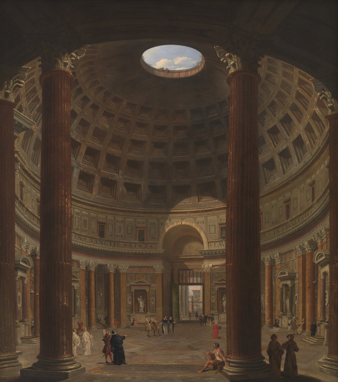 A Pantheon belseje, Róma alkotó: Giovanni Paolo Pannini