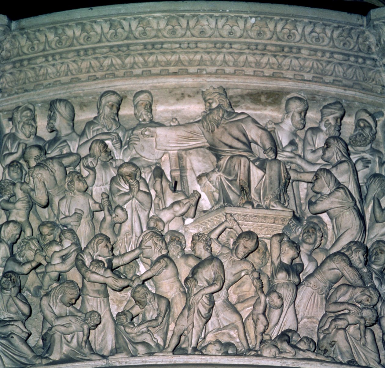 Szószék részlete, 1302-10 márvány alkotó: Giovanni Pisano