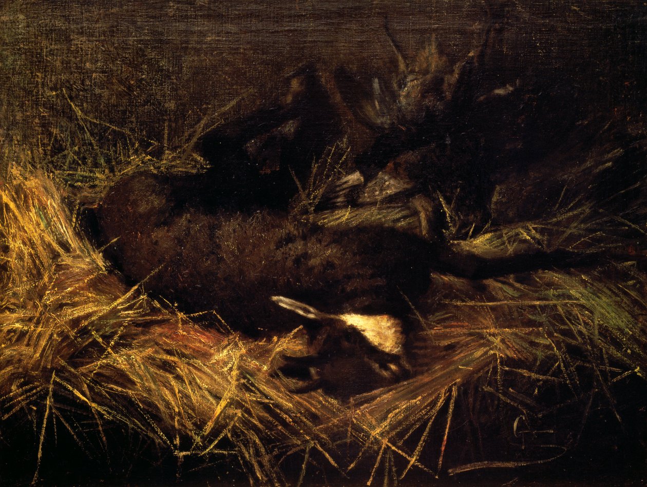 Döglött zerge alkotó: Giovanni Segantini