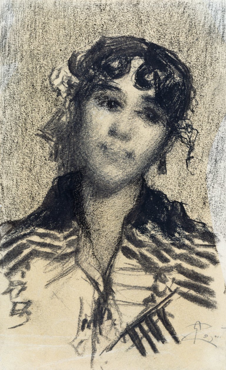 A nő feje alkotó: Giovanni Segantini