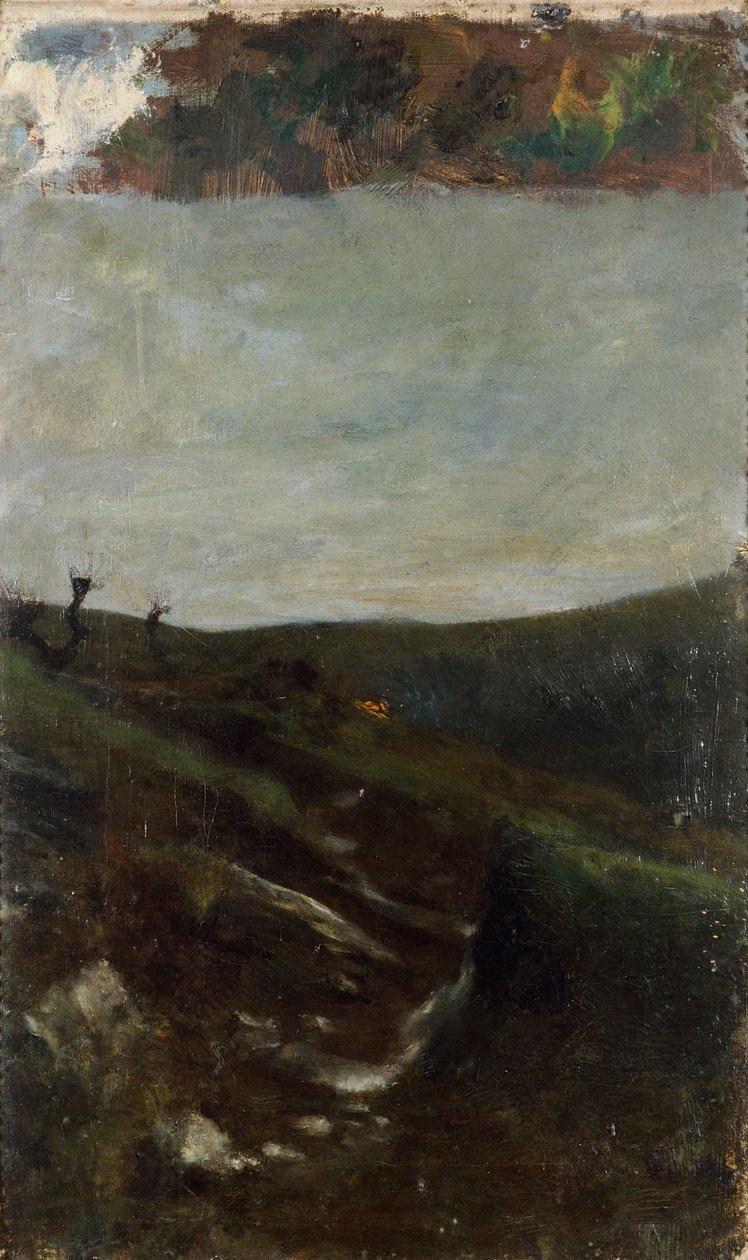 Táj Milánó közelében alkotó: Giovanni Segantini