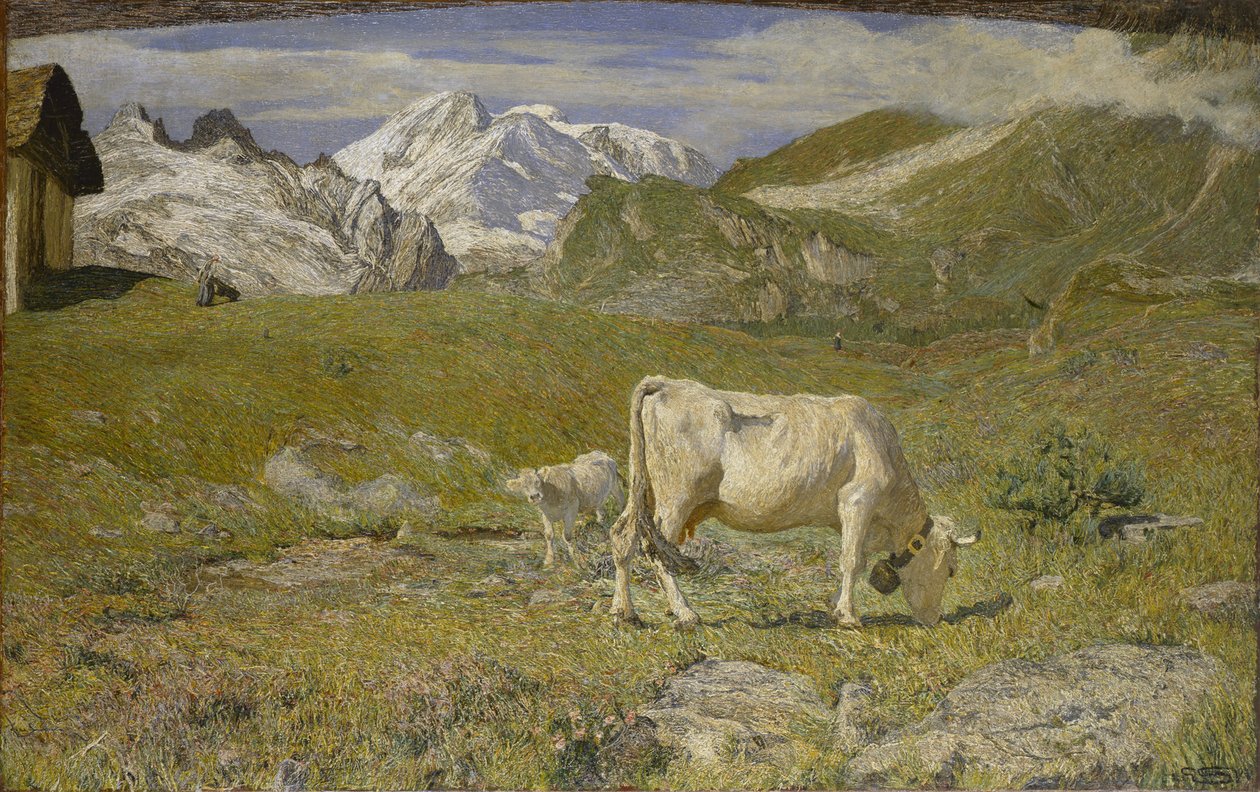 Tavaszi legelők Tavaszi legelők, 1896. alkotó: Giovanni Segantini